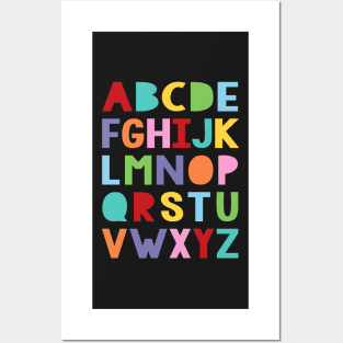 Colourful alphabet Posters and Art